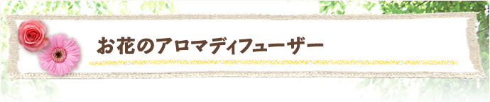 6月 お花のアロマディフューザー