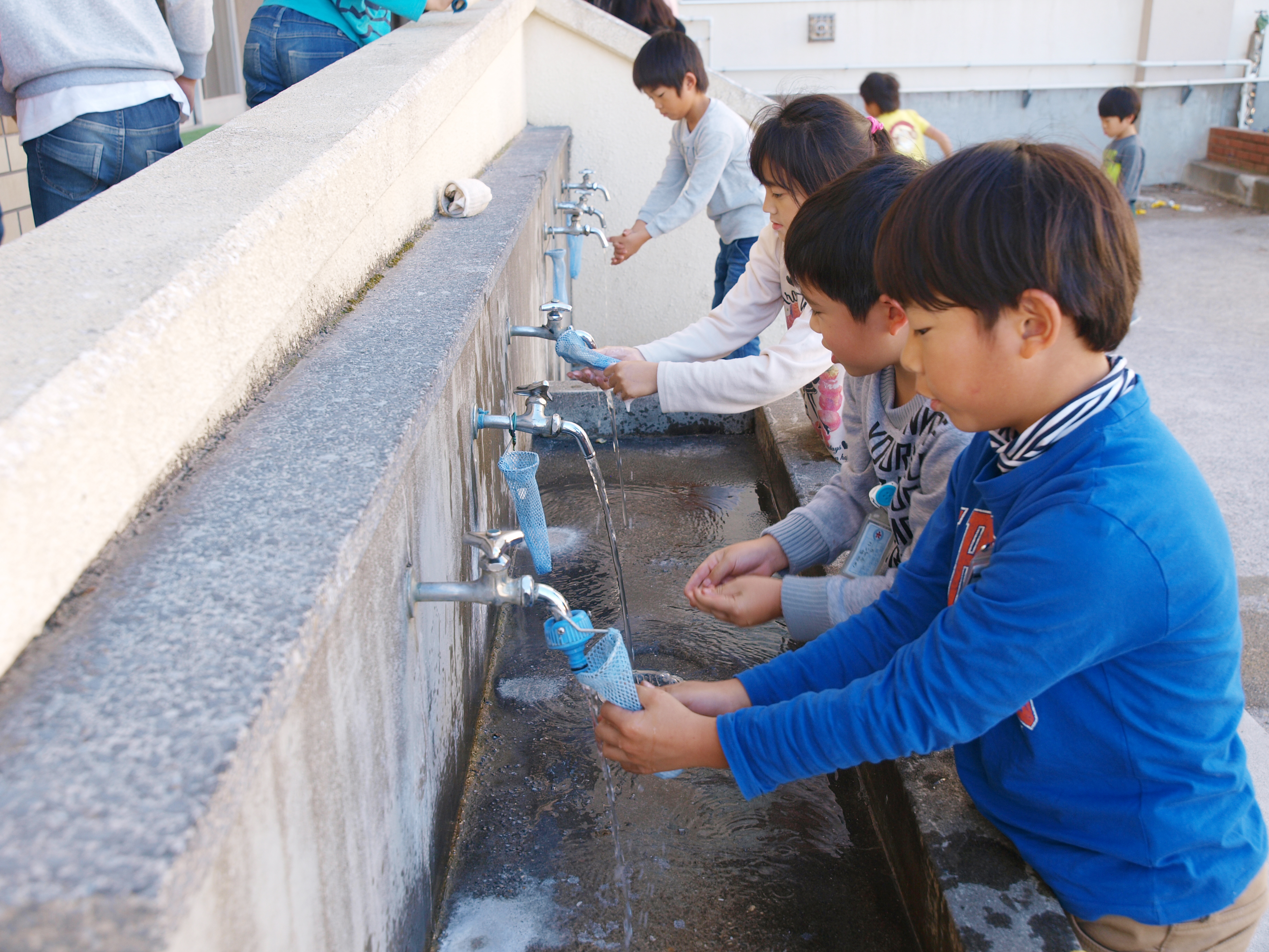 手をきれいに洗って作業終了