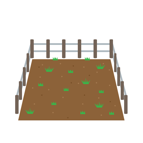 空き地のイラスト