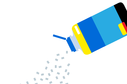 散布容器でそのまま散布