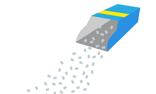同梱散粒容器で散布