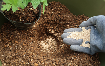 植え付け時にまぜるだけ イメージ